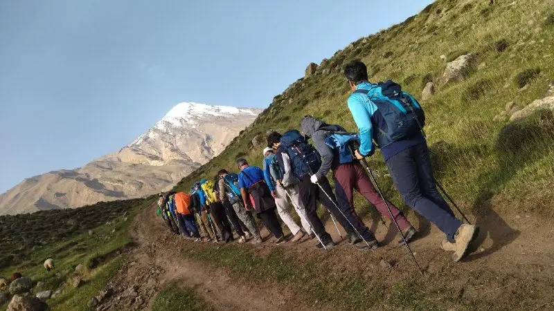 Alpinistes sur le Damavand