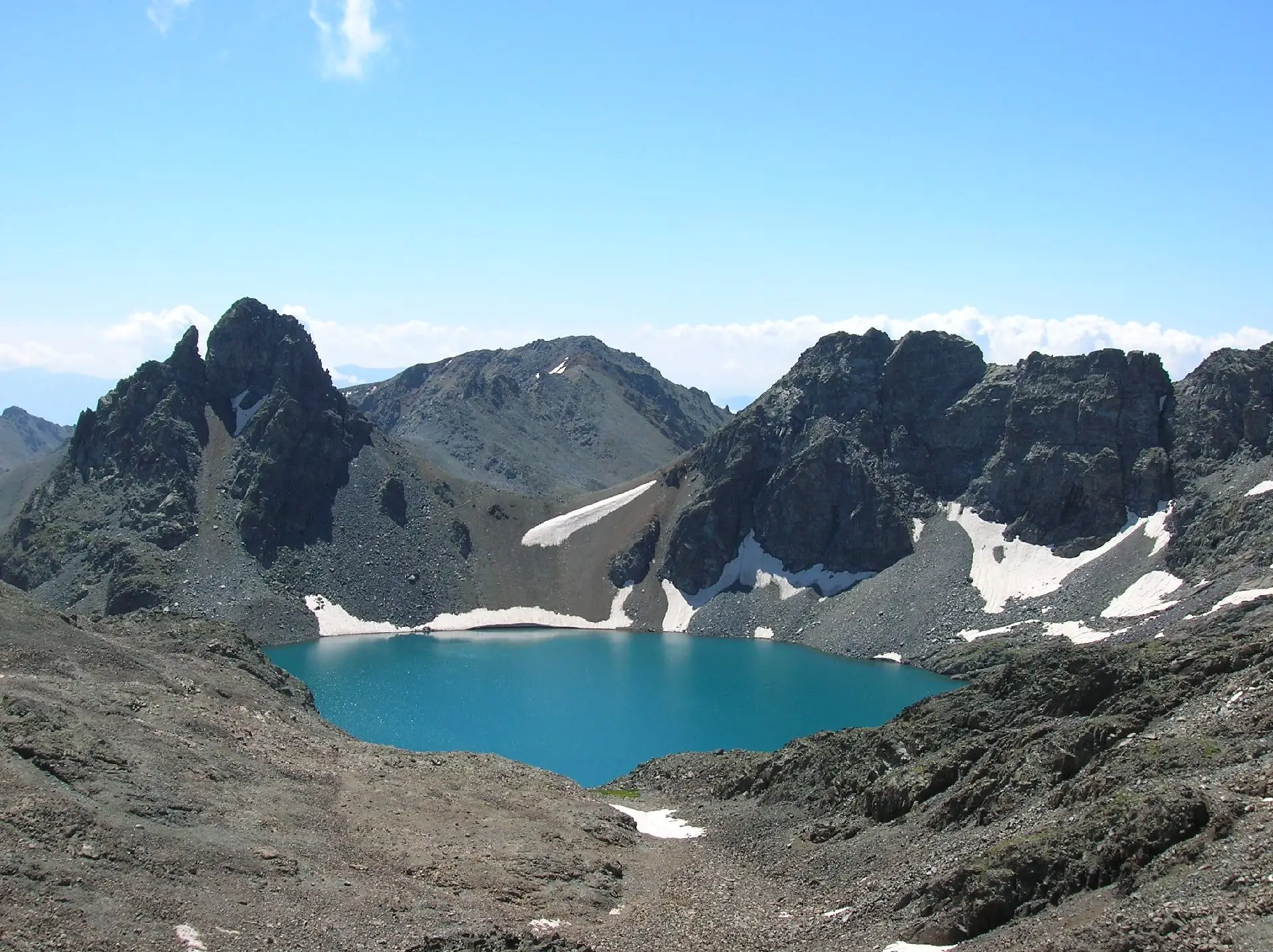 A glacial lake in the Kaçkar Mountains